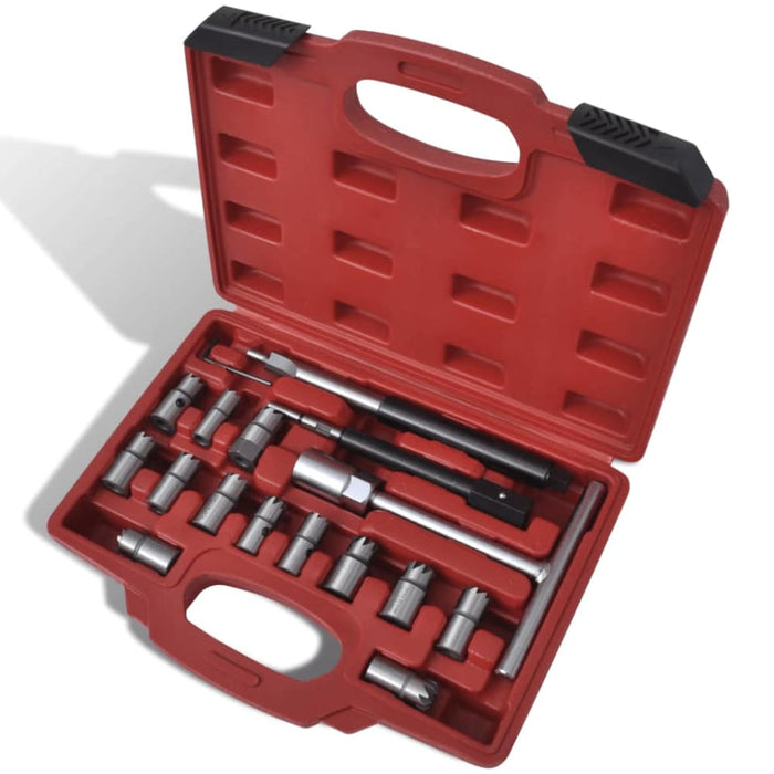 17 Pcs Diesel Injector Seat Cutter Set Xobxnx