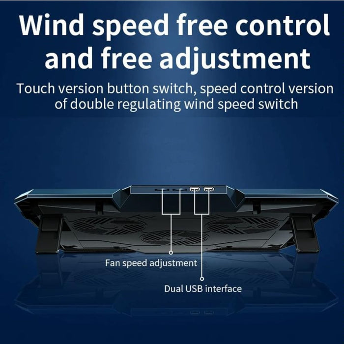 17 Gaming Laptop Cooler With 6 Fans And Usb Ports