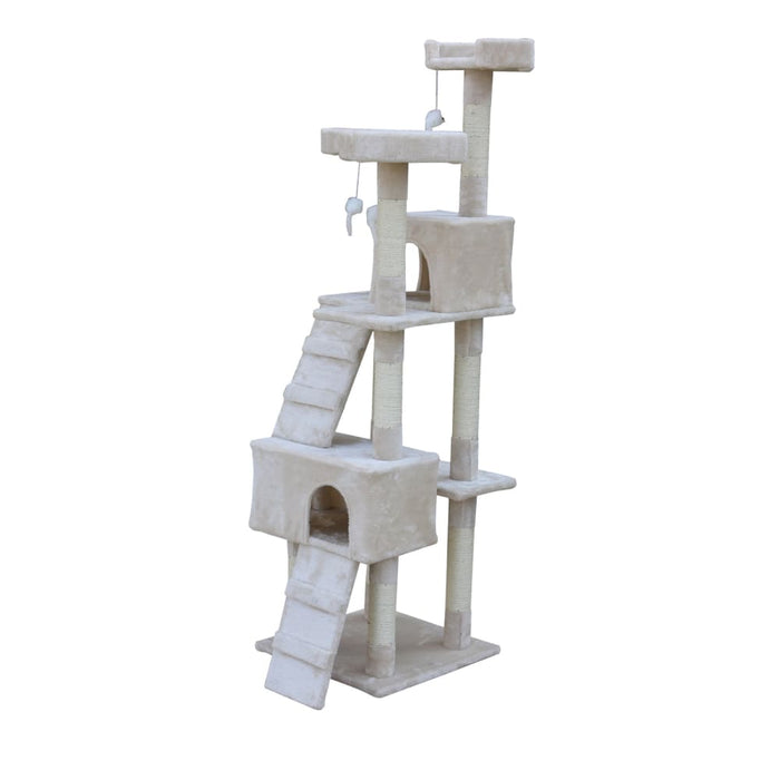 170cm Cat Scratching Post Tree House Tower with Ladder
