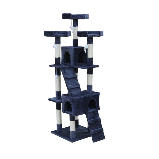 170cm Cat Scratching Post Tree House Tower With Ladder