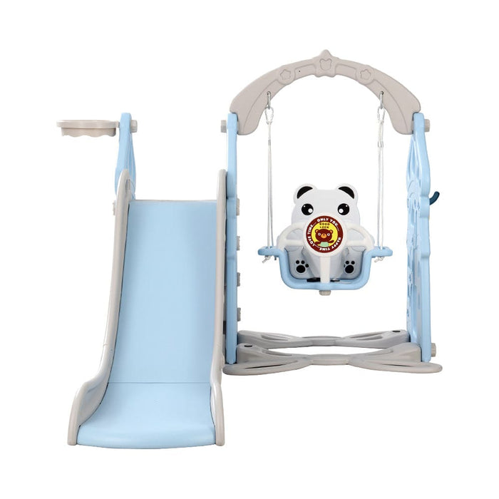 170cm Slide and Swing Set Playground Basketball Hoop Ring