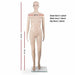 175cm Tall Full Body Female Mannequin - Skin Coloured