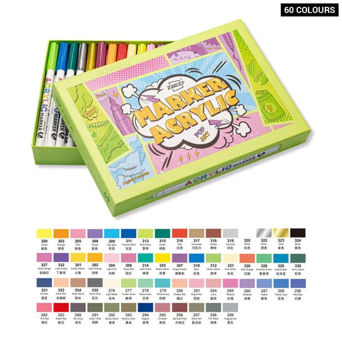 18 Colour Acrylic Paint Pens