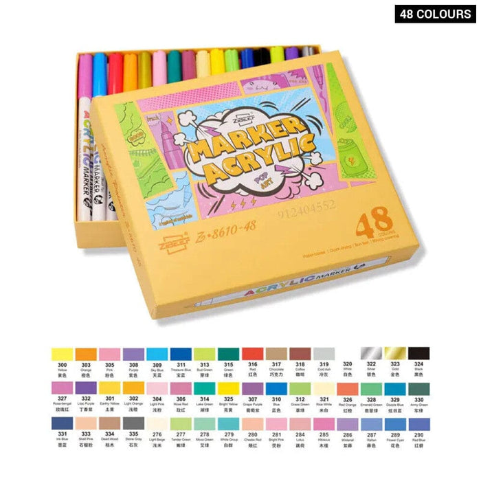 18 Colour Acrylic Paint Pens