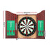 18’ Dartboard Cabinet Set Professional Wood Classic Game