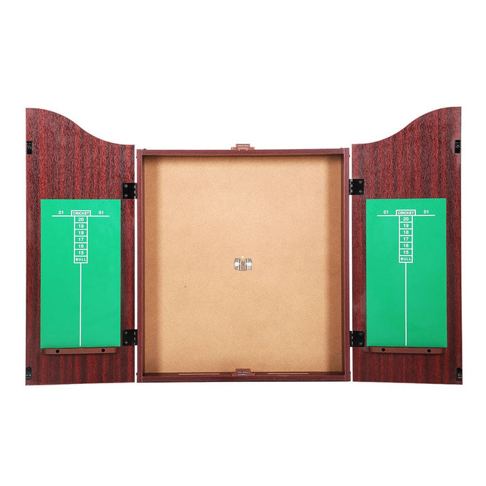 18’ Dartboard Cabinet Set Professional Wood Classic Game