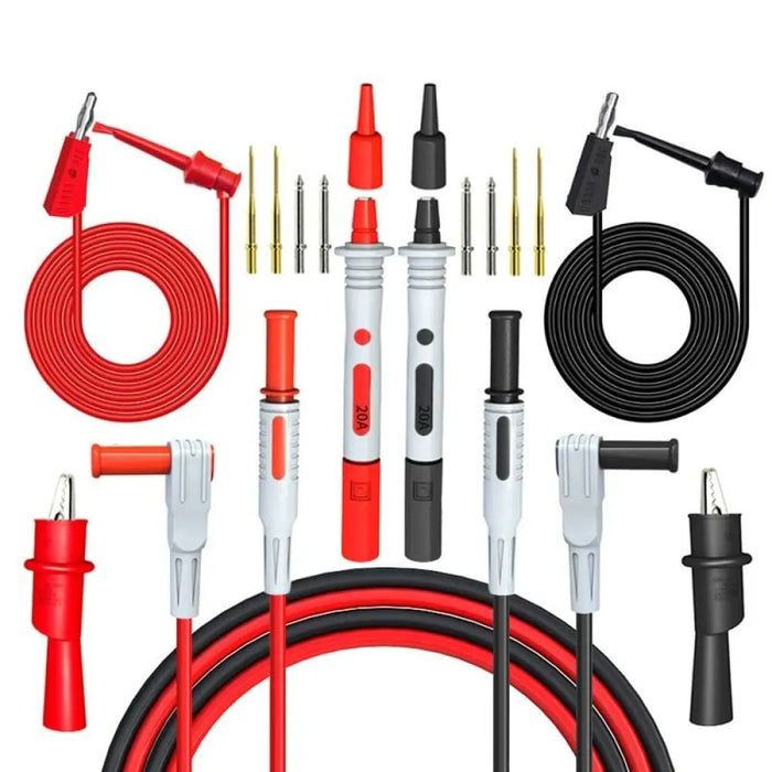 18 Piece Multimeter Test Lead Kit With Replaceable Probes