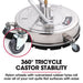 18’ Stainless Steel Pressure Washer Surface Cleaner