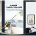 180 Rotatable Microfiber Extendable Glass Wiper Scrubber