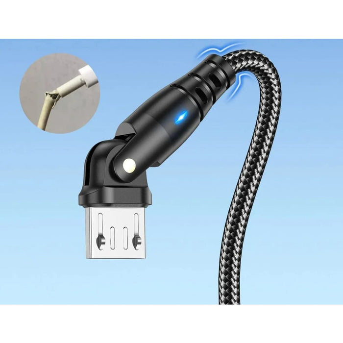 180 Rotating Micro Usb Cable for Fast Charging