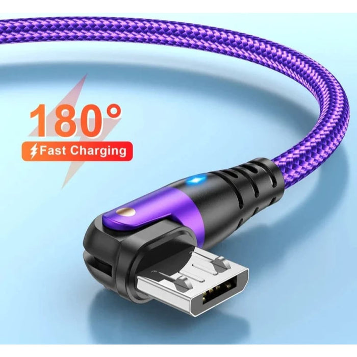 180 Rotating Micro Usb Cable for Fast Charging