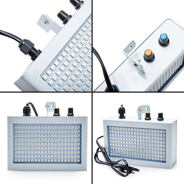 180 Led Strobe Flash Light Sound Control Activated Speed