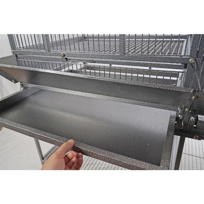 Xl 184 Cm Bird Cage Pet Parrot Aviary Perch Castor Wheel