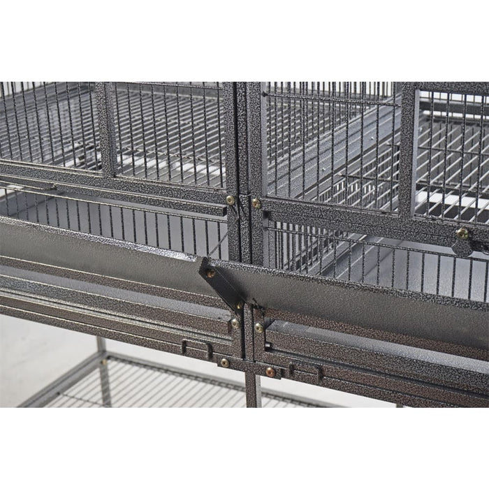 Xl 184 Cm Bird Cage Pet Parrot Aviary Perch Castor Wheel