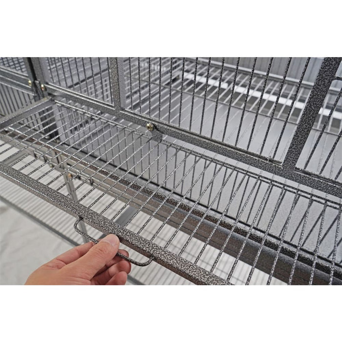 Xl 184 Cm Bird Cage Pet Parrot Aviary Perch Castor Wheel