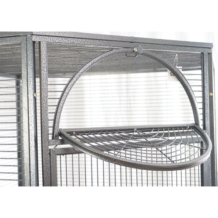 185cm Xxl Corner Bird Cage Pet Parrot Aviary Perch Castor