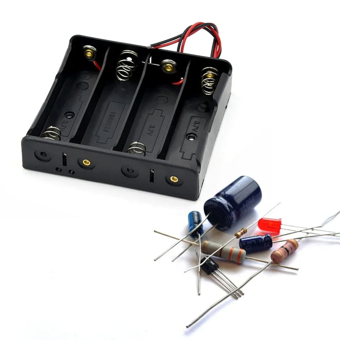 18650 Battery Holder with Wire Lead and Storage Box