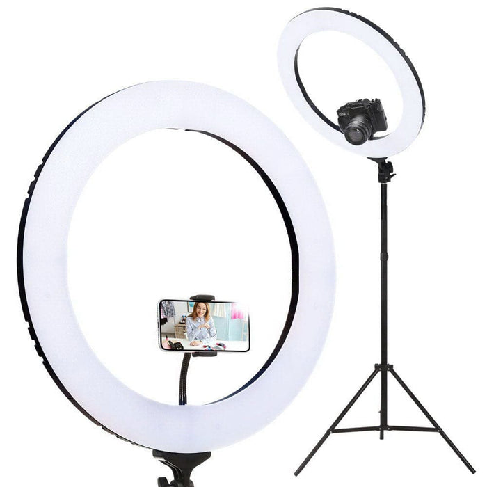 19’ Led Ring Light 6500k 5800lm Dimmable Diva With Stand