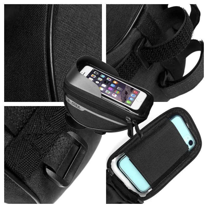 1l Bicycle Bag for Front Top Tube Touch Screen Phone Holder