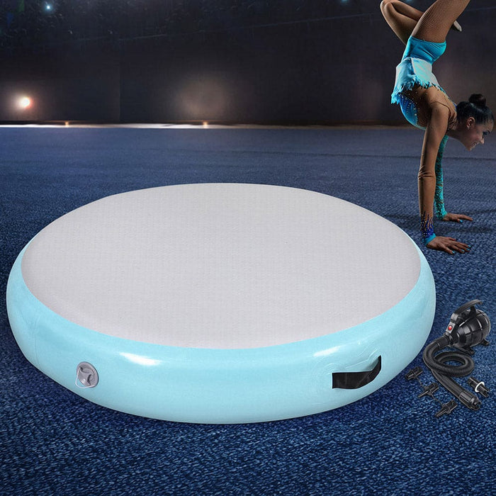 1m Air Track Spot Inflatable Gymnastics Tumbling Mat Round