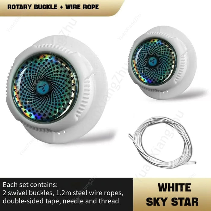 1pair Automatic Sneakers Swivel Buckle Elastic Without Ties