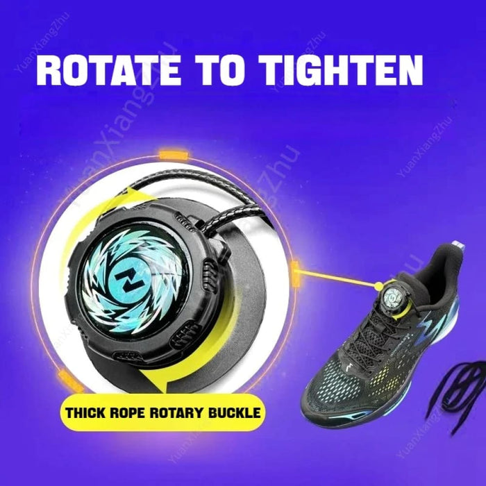 1pair Automatic Without Ties Swivel Buckle Elastic Shoe