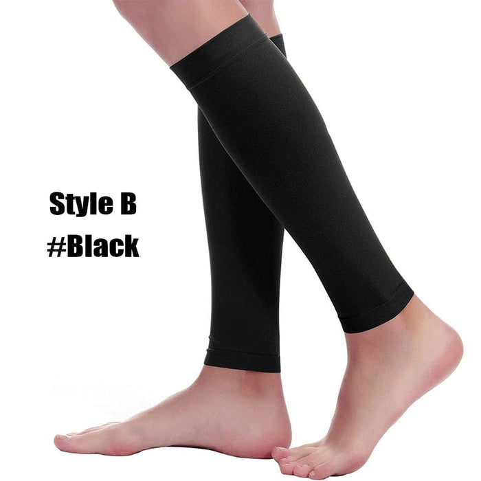 1pair Calf Compression Knee High Open Toe Socks for Women