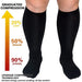 1pair Calf Compression Knee High Stockings for Men Women