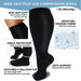 1pair Calf Compression Knee High Stockings for Men Women