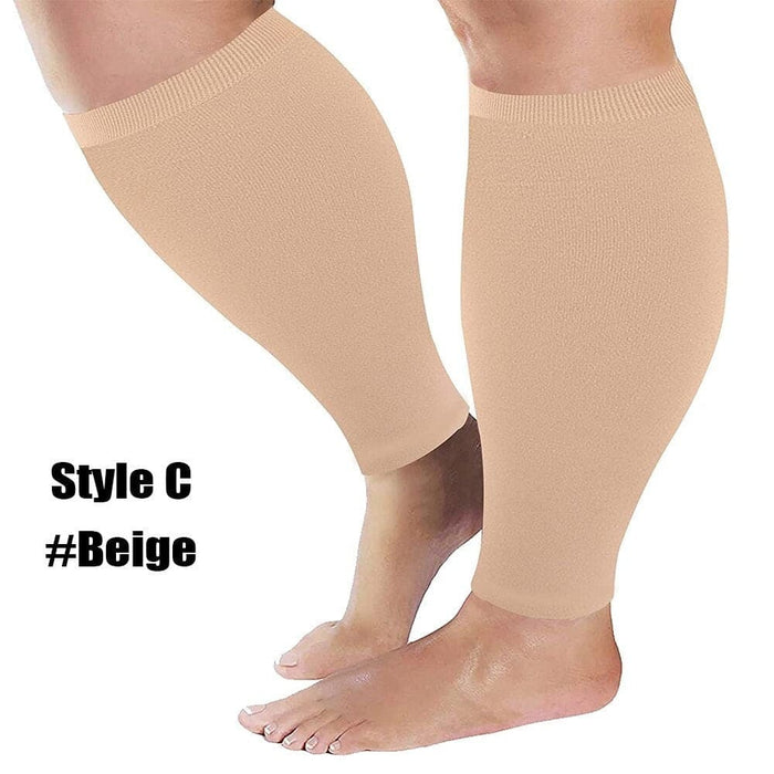 1pair Calf Compression Knee High Stockings for Men Women
