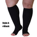 1pair Calf Compression Knee High Stockings for Men Women