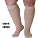 1pair Calf Compression Knee High Stockings for Men Women