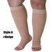 1pair Calf Compression Knee High Stockings for Men Women