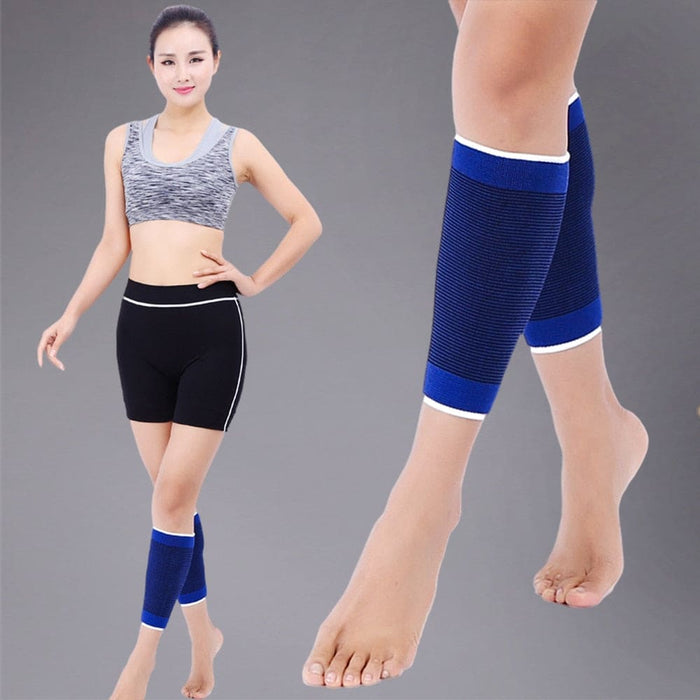 1pair Elastic Leg Compression Knee Sleeve for Basketball