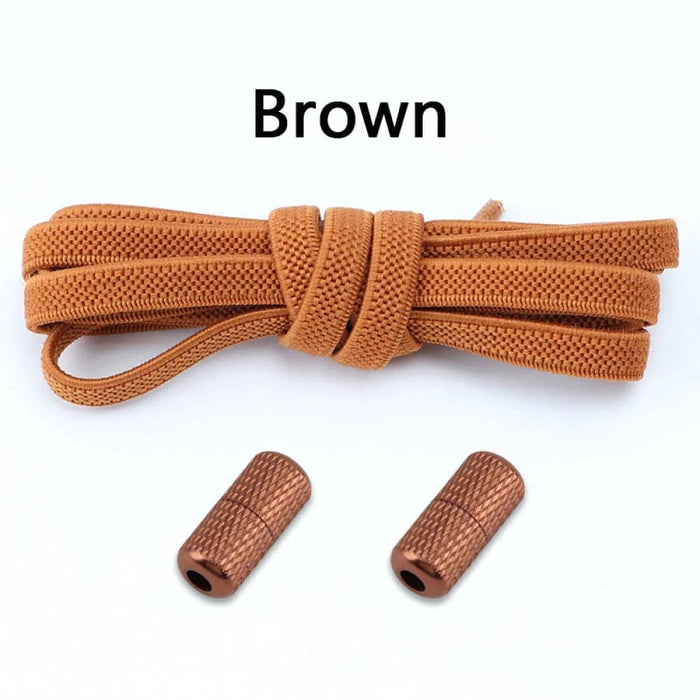 1pair Elastic Sneakers Flats no Tie Sports Stretchy Lazy