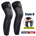 1pair Full Leg Compression Knee Sleeves Protector