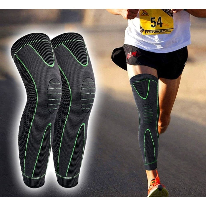 1pair Full Leg Compression Knee Sleeves Protector