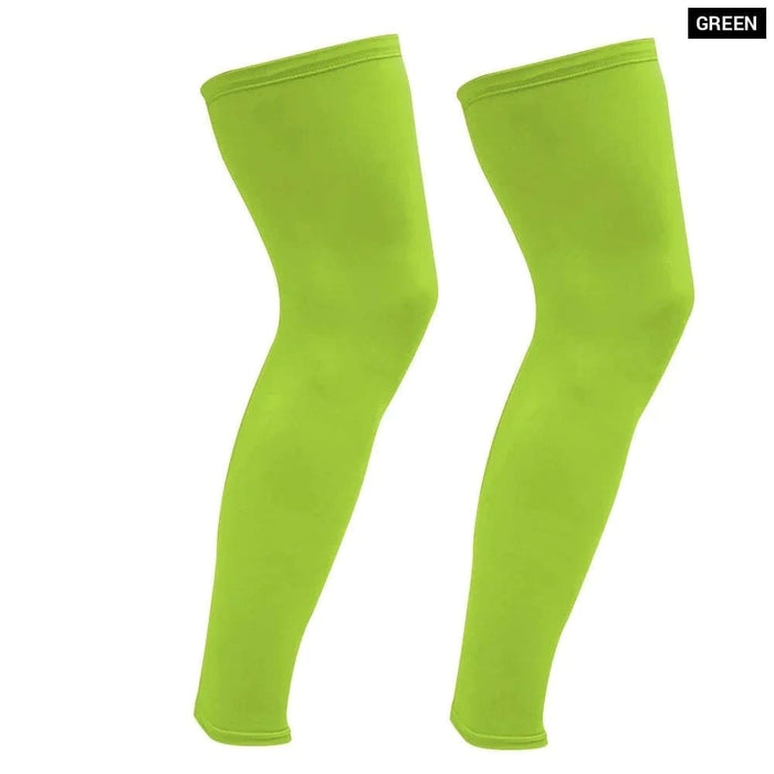 1pair Full Length Leg Compression Knee Sleeves for Men Women