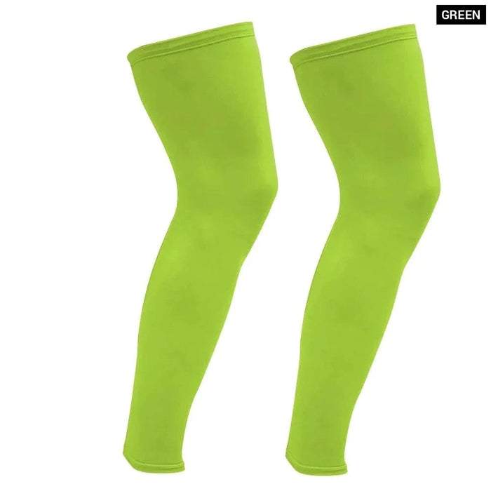 1pair Full Length Leg Compression Knee Sleeves for Men Women