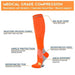 1pair Medical Compression High Socks for Edema Diabetic