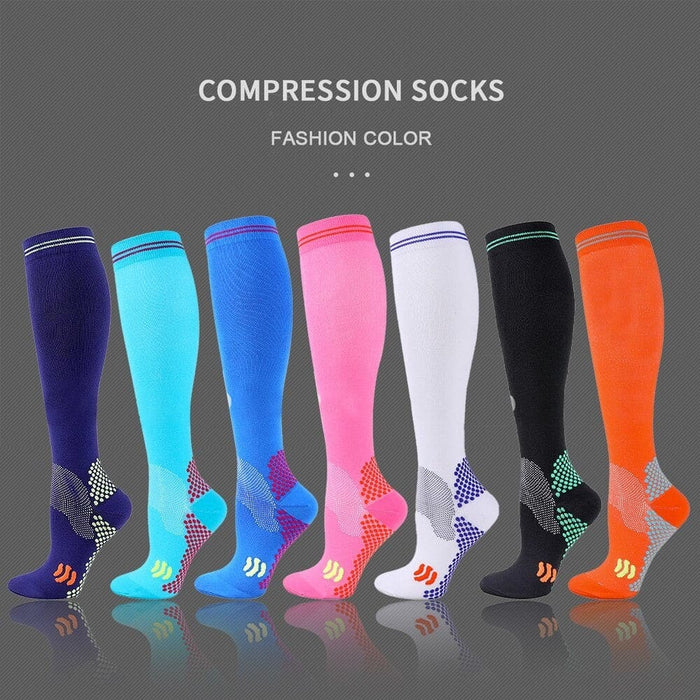 1pair Medical Compression High Socks for Edema Diabetic