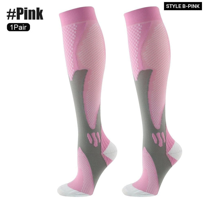 1pair Medical Compression High Socks for Edema Diabetic