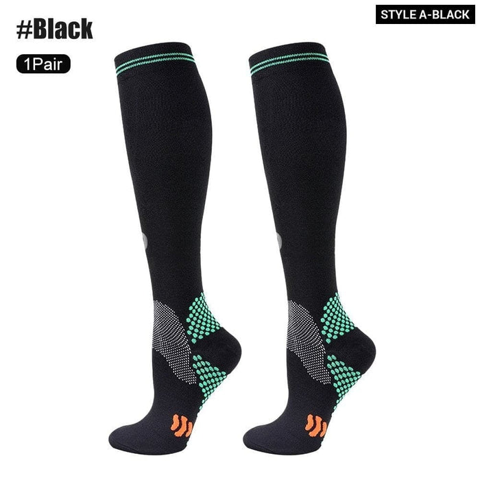 1pair Medical Compression High Socks for Edema Diabetic