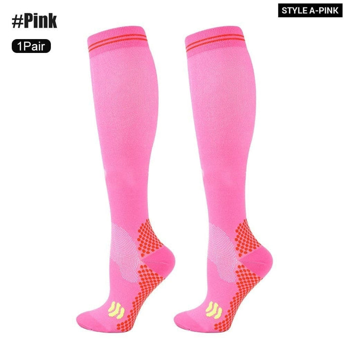 1pair Medical Compression High Socks for Edema Diabetic