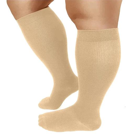 1pair Plus Size Sports Running Compression Socks for Men