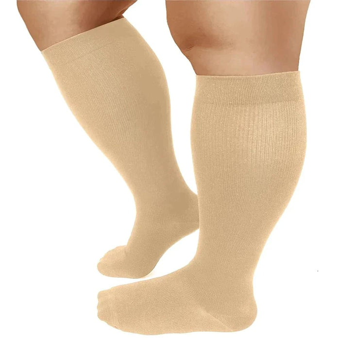 1pair Plus Size Sports Running Compression Socks for Men