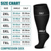 1pair Plus Size Sports Running Compression Socks for Men