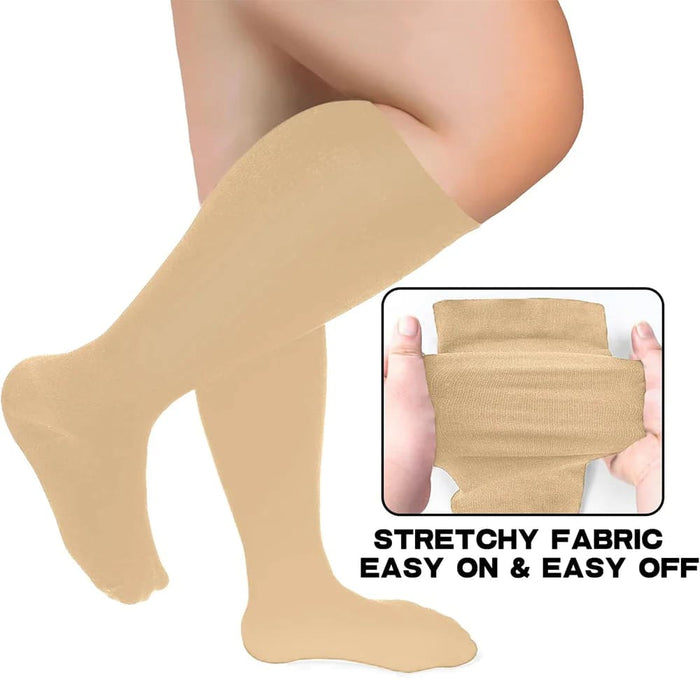 1pair Plus Size Sports Running Compression Socks for Men