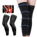 1pair Sport Full Leg Compression Knee Sleeves Protector