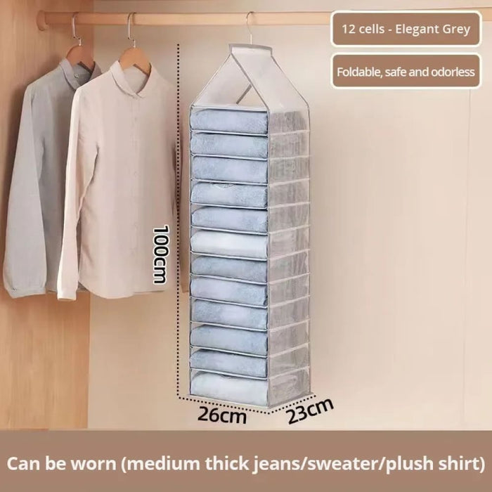 1pc Hanging Closet Organizer For Pants Socks t Shirts